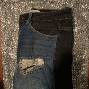 Jeans black in back blue in front so cool!!